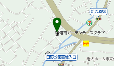 港南ガーデンテニスクラブの地図画像