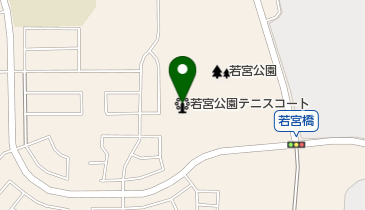 若宮公園テニスコートの地図画像