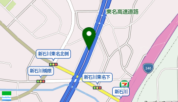 横浜市新石川スポーツ会館屋外テニスコートの地図画像