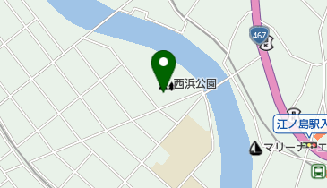 西浜公園テニスコートの地図画像