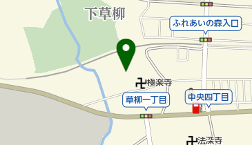 草柳庭球場の地図画像