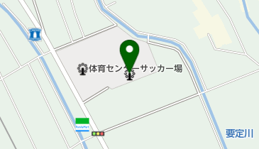 体育センターテニスコートの地図画像