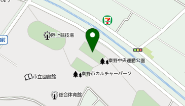 秦野市中央運動公園テニス場の地図画像
