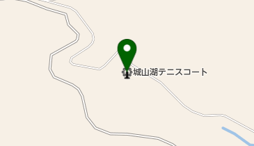 城山湖テニスコートの地図画像