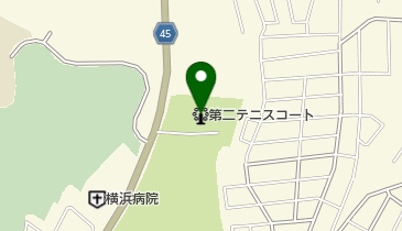 長坂谷公園第二テニスコートの地図画像