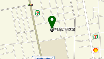 桃浜町庭球場の地図画像