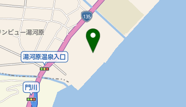 湯河原海浜公園テニスコートの地図画像