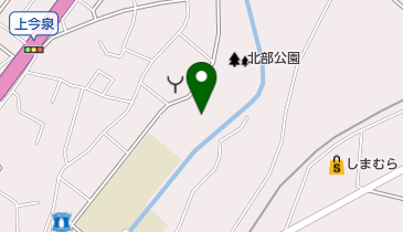 北部公園テニスコートの地図画像