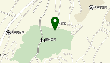 横浜市岡村公園テニスコートの地図画像