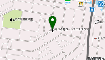 あざみ野ローンテニスクラブの地図画像
