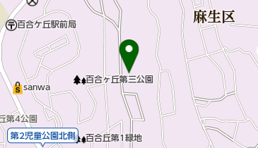 百合ヶ丘ゴルフクラブの地図画像