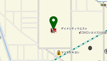 namcoダイナシティ小田原店の地図画像