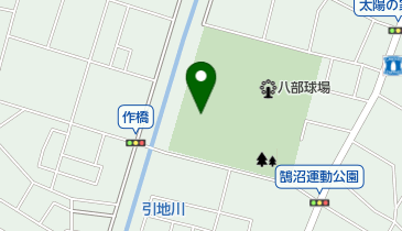 八部公園プールの地図画像