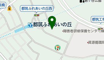 都筑プールの地図画像