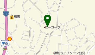 岸谷公園プールの地図画像