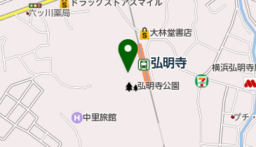 弘明寺公園プールの地図画像