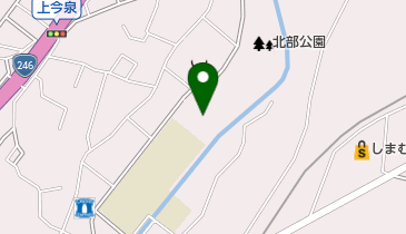 北部公園屋内プールの地図画像