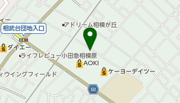 相模が丘プールの地図画像