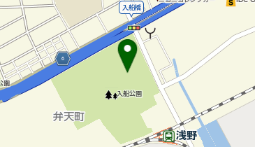横浜市入船公園自由広場の地図画像