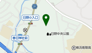 日野中央公園多目的広場の地図画像