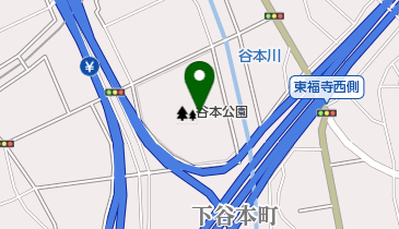 谷本公園球技場の地図画像