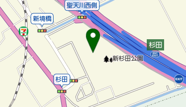 横浜市新杉田公園野球場の地図画像