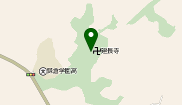 建長寺のビャクシンの地図画像