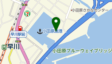 小田原・港の朝市の地図画像