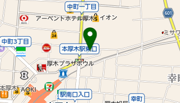 厚木市子ども科学館の地図画像