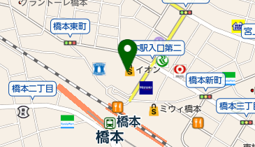 橋本七夕まつりの地図画像