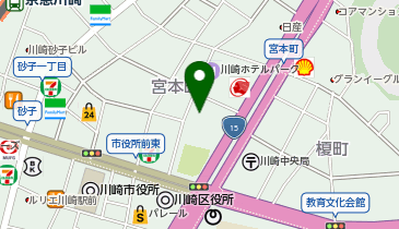 稲毛神社山王祭の地図画像