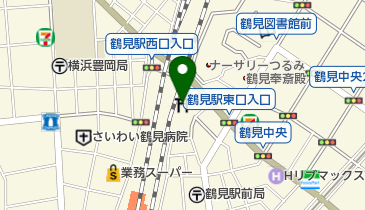 鶴見の田祭りの地図画像