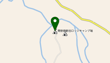道志川青野原キャンプ場鱒つり場の地図画像