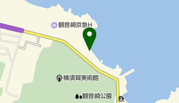 観音崎海水浴場の地図画像