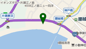 腰越海水浴場の地図画像