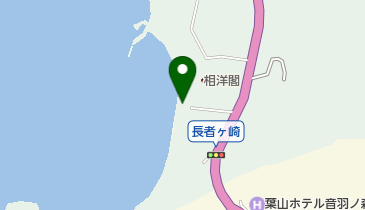 長者ヶ崎海水浴場の地図画像
