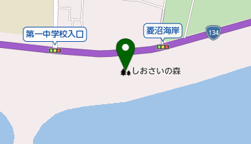 茅ヶ崎海岸しおさいの森の地図画像