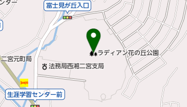 ラディアン花の丘公園の地図画像