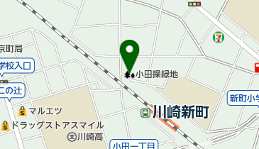 小田操緑地の地図画像