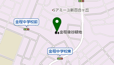 金程後谷緑地の地図画像