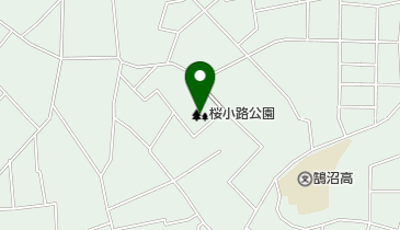 桜小路公園の地図画像