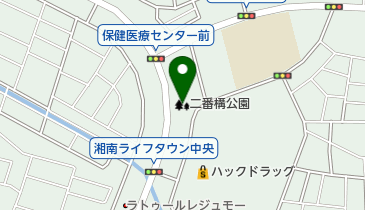 二番構公園の地図画像