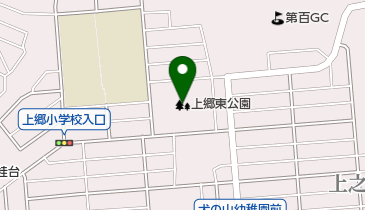 上郷東公園の地図画像