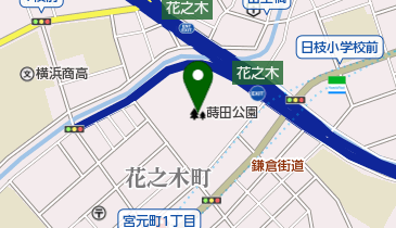 蒔田公園の地図画像