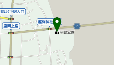 座間公園の地図画像