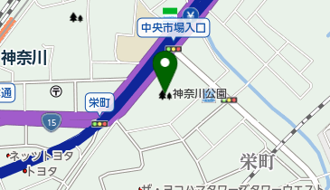 神奈川公園の地図画像
