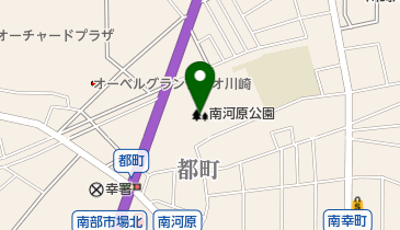 南河原公園の地図画像