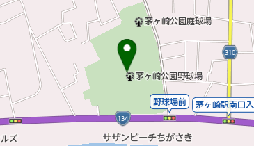 茅ヶ崎公園の地図画像