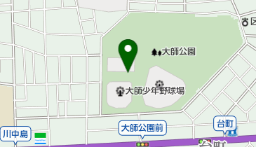 大師公園の地図画像