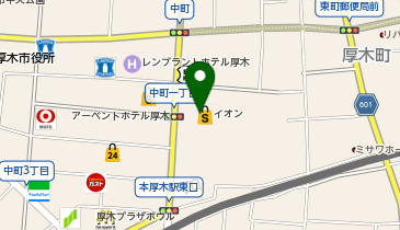 イオン厚木店の地図画像